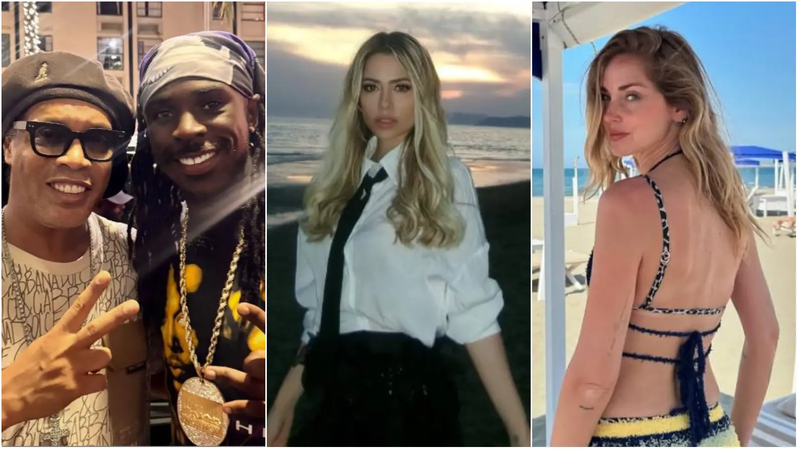 l estate dei vip è già iniziata martina stella e chiara ferragni a forte dei marmi kean incontra ronaldinho 