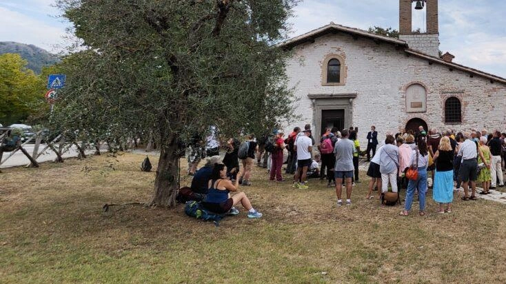 La chiesa della Vittorina di Gubbio dove Francesco, secondo tradizione, incontrò il lupo La chiesa della Vittorina di Gubbio dove Francesco, secondo tradizione, incontrò il lupo