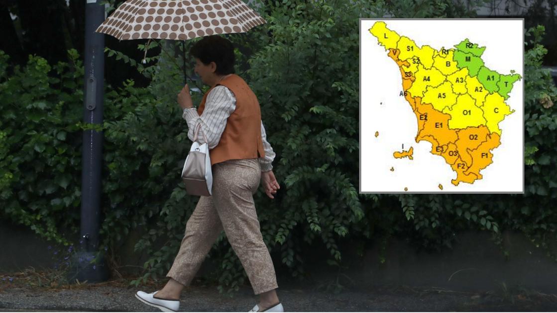 I comuni toscani in allerta arancione: la mappa. Domenica a rischio di forti temporali I comuni toscani in allerta arancione: la mappa. Domenica a rischio di forti temporali