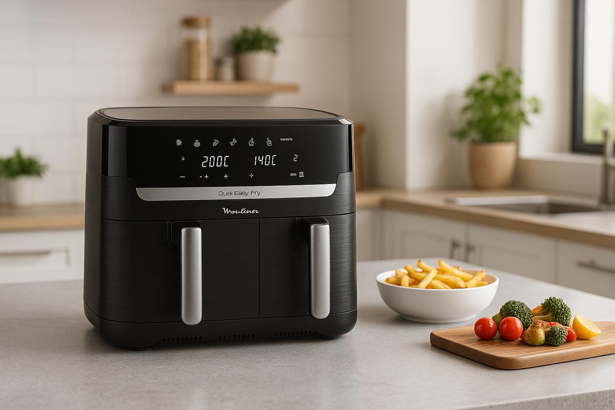 Moulinex: la friggitrice ad aria XXL a doppio cestello è in offerta su Amazon