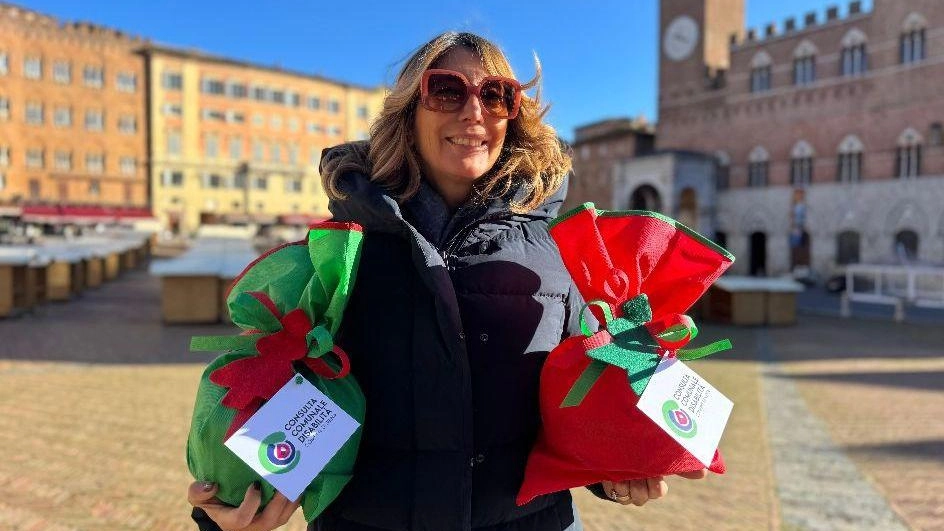 L’assessore Micaela Papi in Piazza con i panettoni solidali, il cui ricavato andrà a favore delle associazioni della Consulta della disabilità L’assessore Micaela Papi in Piazza con i panettoni solidali, il cui ricavato andrà a favore delle associazioni della Consulta della disabilità