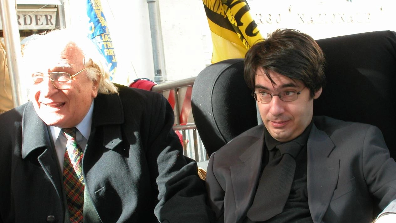 Luca Coscioni con Marco Pannella Luca Coscioni con Marco Pannella