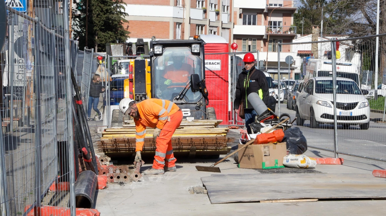 Lavori stradali a San Giusto Lavori stradali a San Giusto