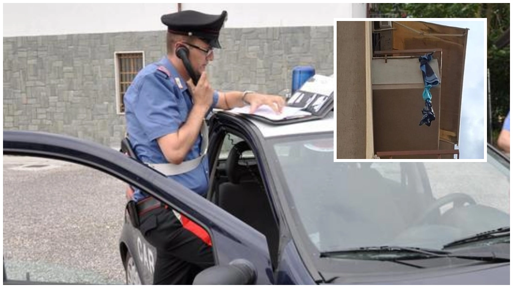 Sul tentato furto a Uzzano indagano i carabinieri. Nel riquadro gli abiti usati per la fuga Sul tentato furto a Uzzano indagano i carabinieri. Nel riquadro gli abiti usati per la fuga