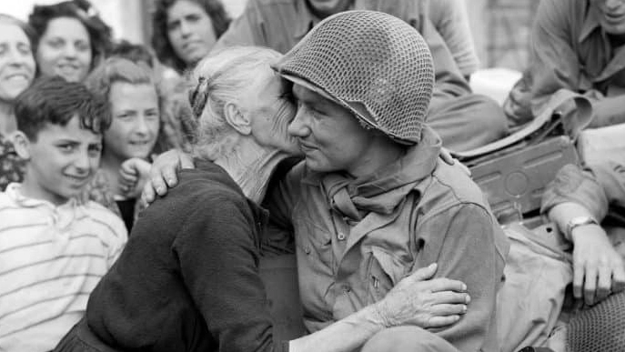 Una delle foto storiche della Liberazione