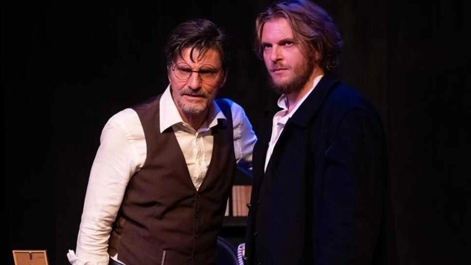 Uno scatto dello spettacolo con Lorenzo Flaherty “Il visitatore“ (Foto Alessandro Nardelli) Uno scatto dello spettacolo con Lorenzo Flaherty “Il visitatore“ (Foto Alessandro Nardelli)