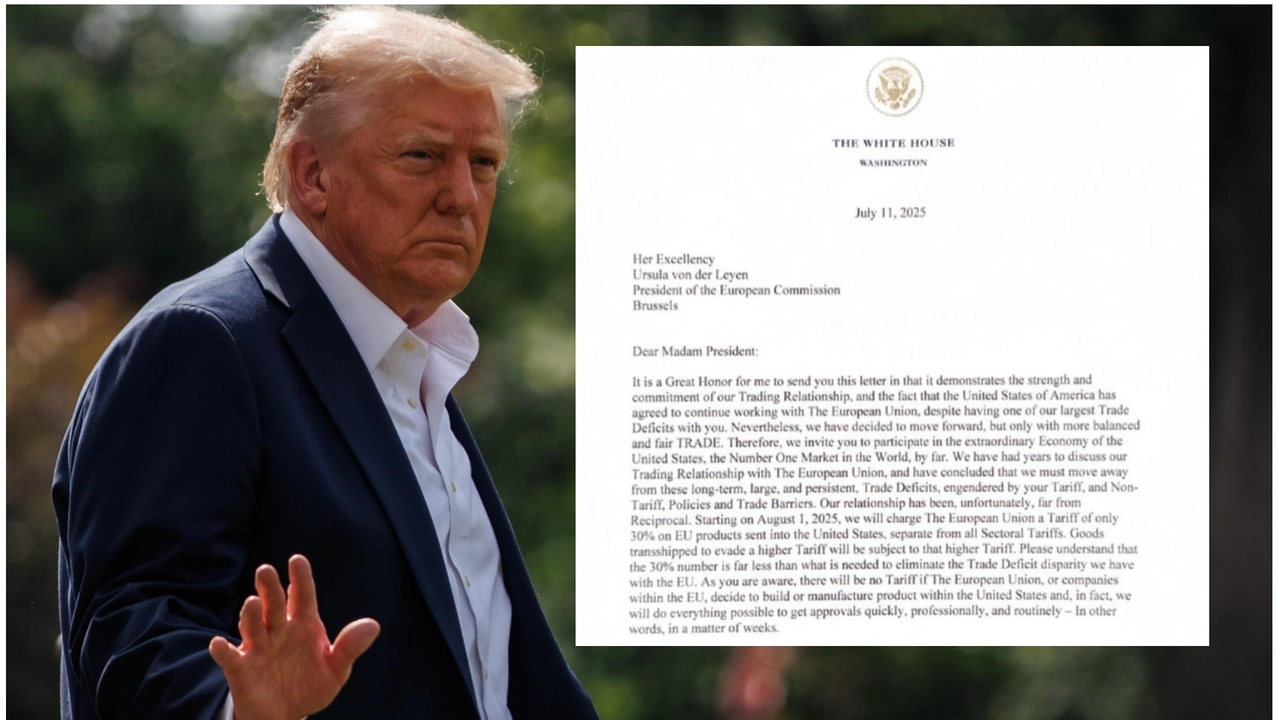 Trump all’Ue: dazi al 30% dal 1° agosto. “Più alti se reagite”. Von der Leyen: “Sconvolgenti, pronte contromisure”. Palazzo Chigi: “No a scontro commerciale” / 