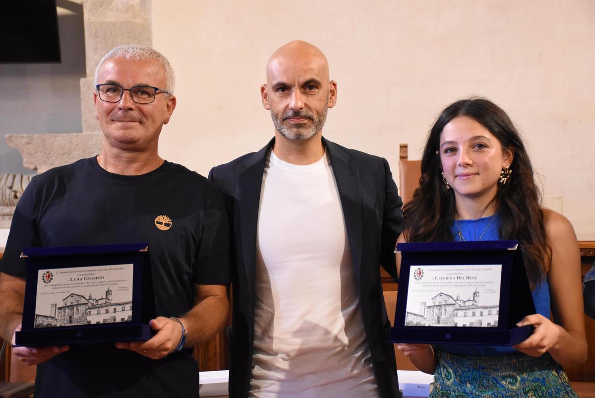 salvano la vita a un uomo riconoscimento pubblico per luigi e caterina