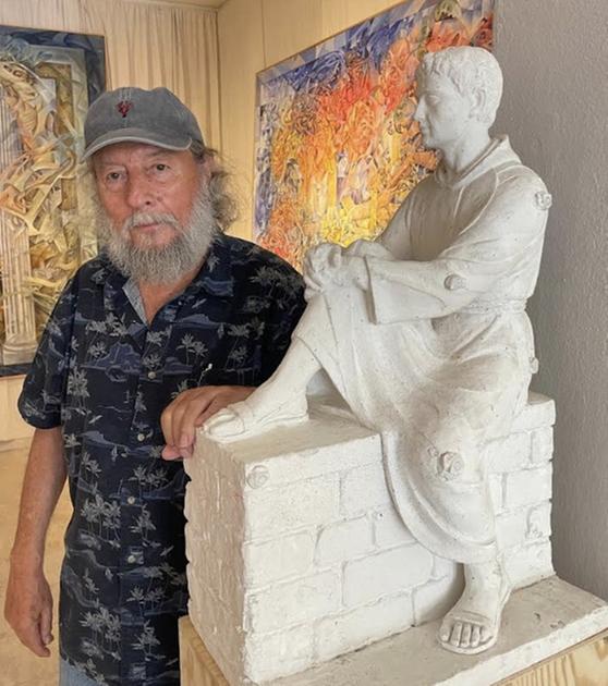 A Fighille il “San Francesco” di Franco Alessandrini. Il modello in gesso dell A Fighille il “San Francesco” di Franco Alessandrini. Il modello in gesso dell