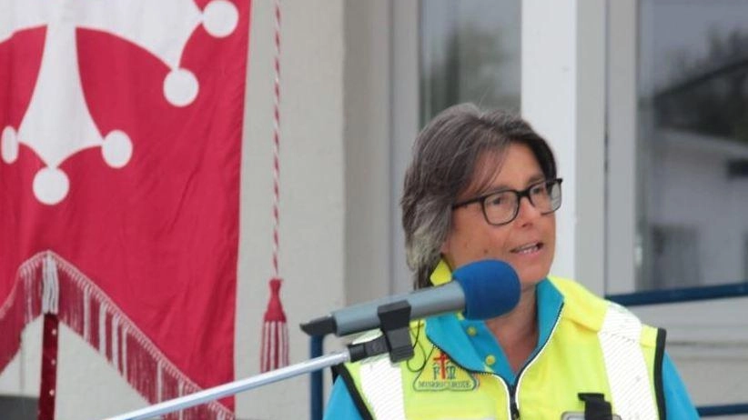 La commissaria straordinaria della Misericordia di Pisa, Sandra Capuzzi, durante un evento pubblico La commissaria straordinaria della Misericordia di Pisa, Sandra Capuzzi, durante un evento pubblico