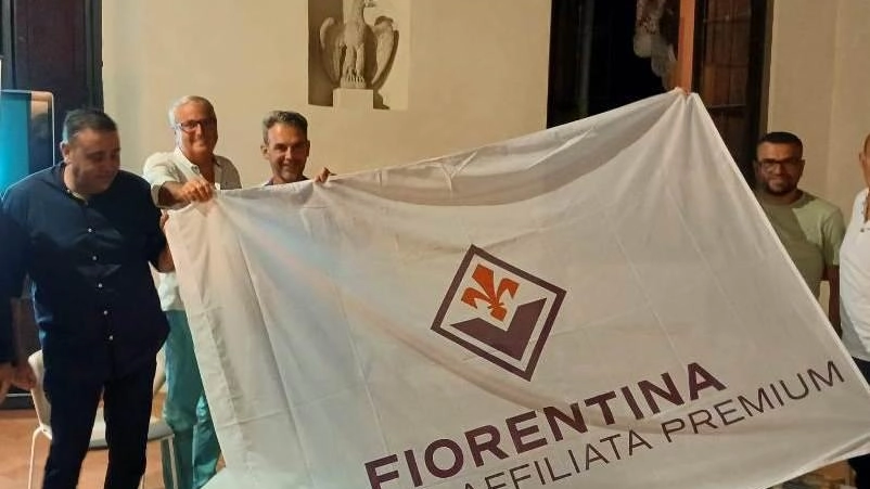 Un momento della presentazione ufficiale dell’affiliazione con la Fiorentina Un momento della presentazione ufficiale dell’affiliazione con la Fiorentina