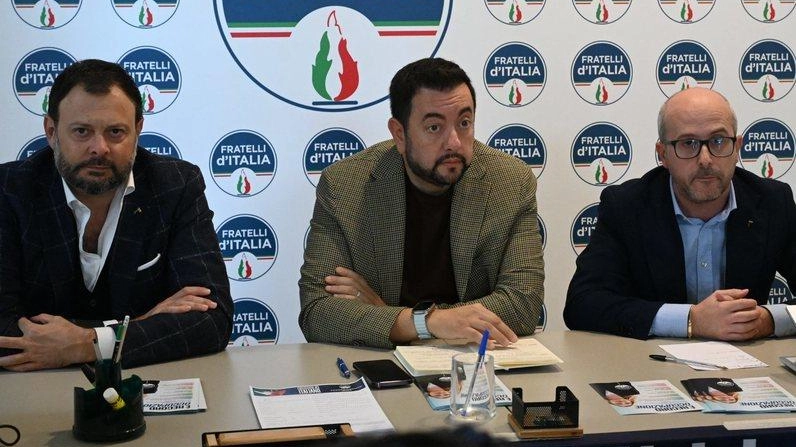 Il parlamentare europeo Francesco Torselli (FdI), con Fantozzi e Giannoni (Alcide) Il parlamentare europeo Francesco Torselli (FdI), con Fantozzi e Giannoni (Alcide)