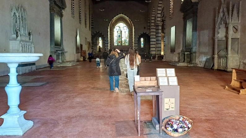 Il pavimento ristrutturato della Chiesa di Santa Caterina a Pisa