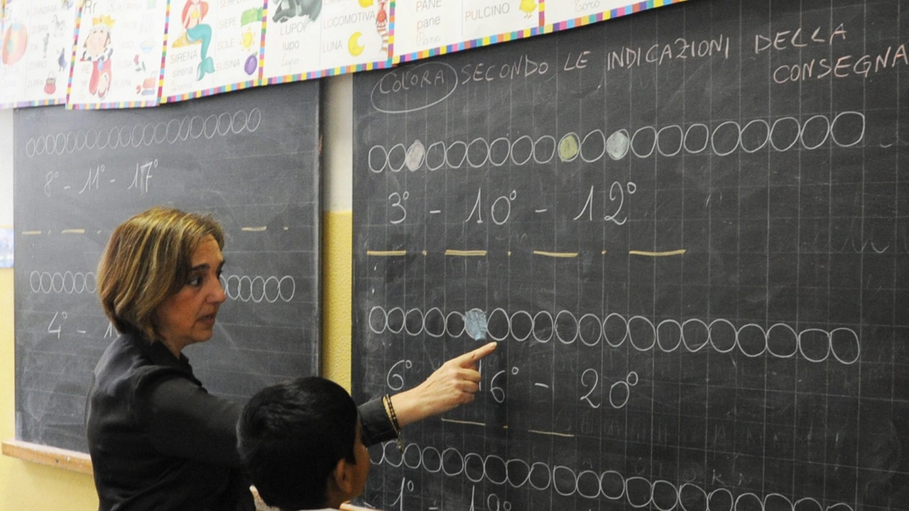 Una lezione a scuola Una lezione a scuola