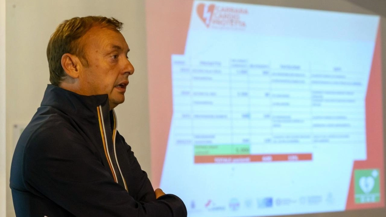 Il presidente di Nausicaa Antonio Valenti durante una lezione di formazione