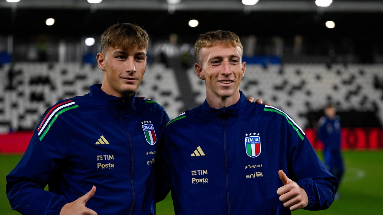 Gli aquilotti Francesco Pio Esposito e Nicolò Bertola insieme in nazionale Gli aquilotti Francesco Pio Esposito e Nicolò Bertola insieme in nazionale