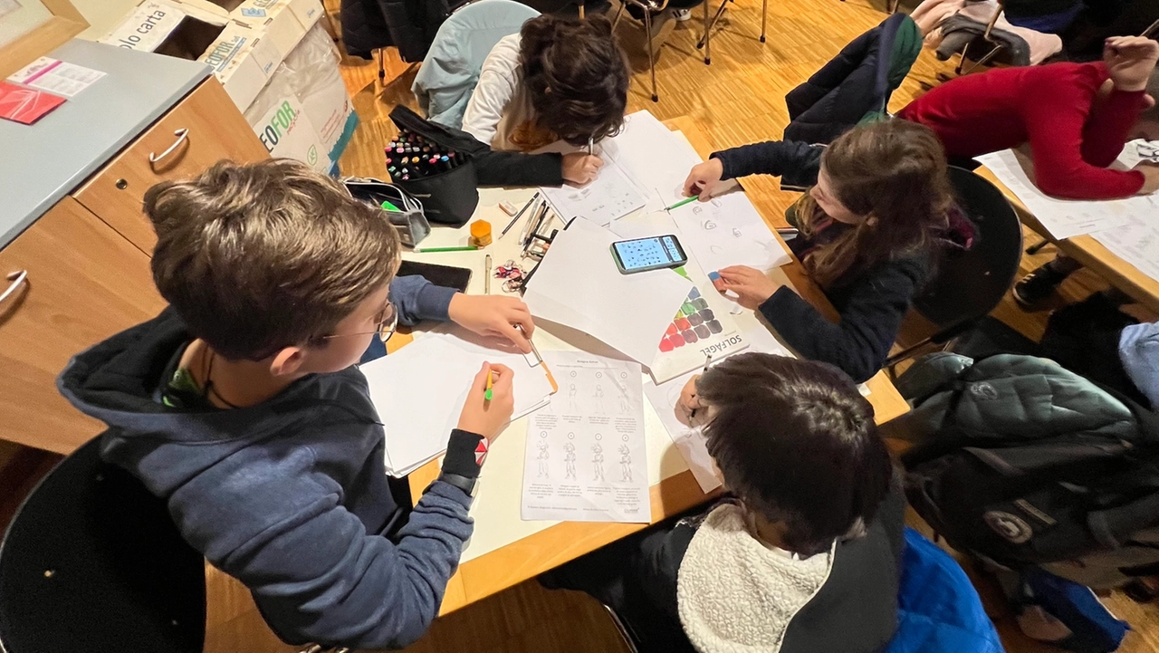 I ragazzi impegnati nel progetto I ragazzi impegnati nel progetto