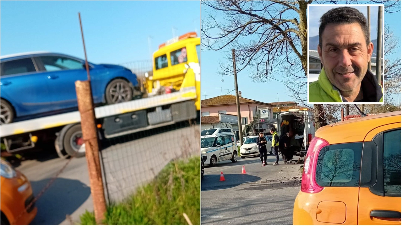 Il generale Vannacci e due foto del luogo in cui è avvenuto l'incidente
