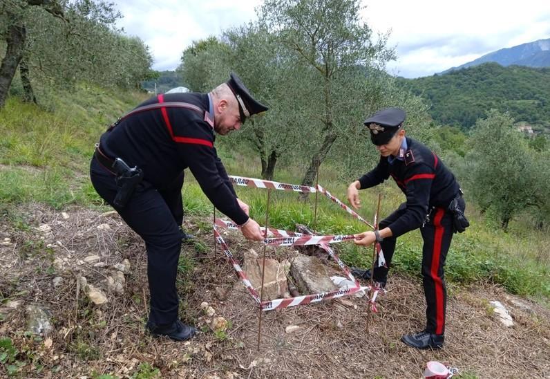 Rinvenuto ordigno bellico. Artificieri in azione a Fivizzano