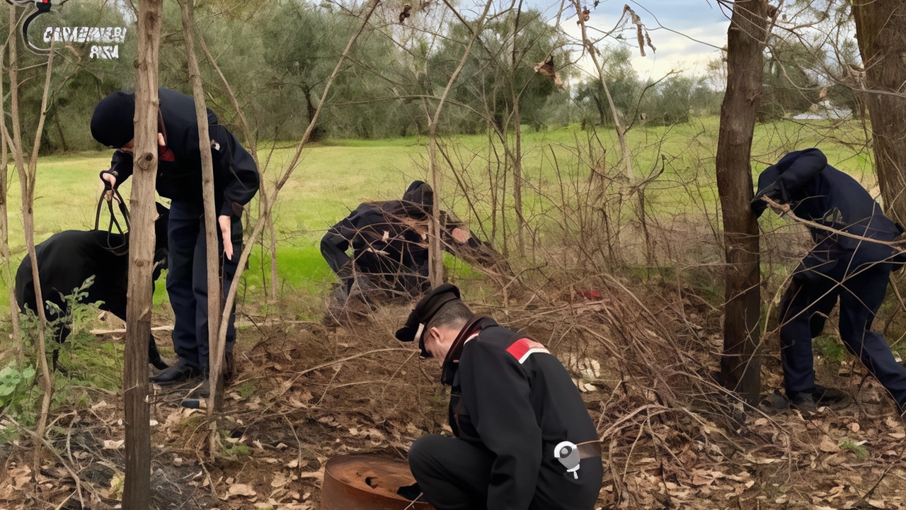 Uno dei tanti controlli dei carabinieri della compagnia di San Miniato e delle stazioni del comprensorio del Cuoio nei boschi delle Cerbaie dove viene spacciata la droga Uno dei tanti controlli dei carabinieri della compagnia di San Miniato e delle stazioni del comprensorio del Cuoio nei boschi delle Cerbaie dove viene spacciata la droga