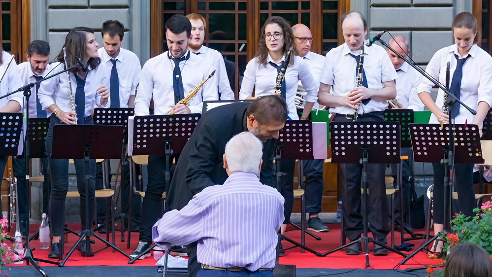 Un recente concerto della Filarmonica Santa Cecilia di Bagnone