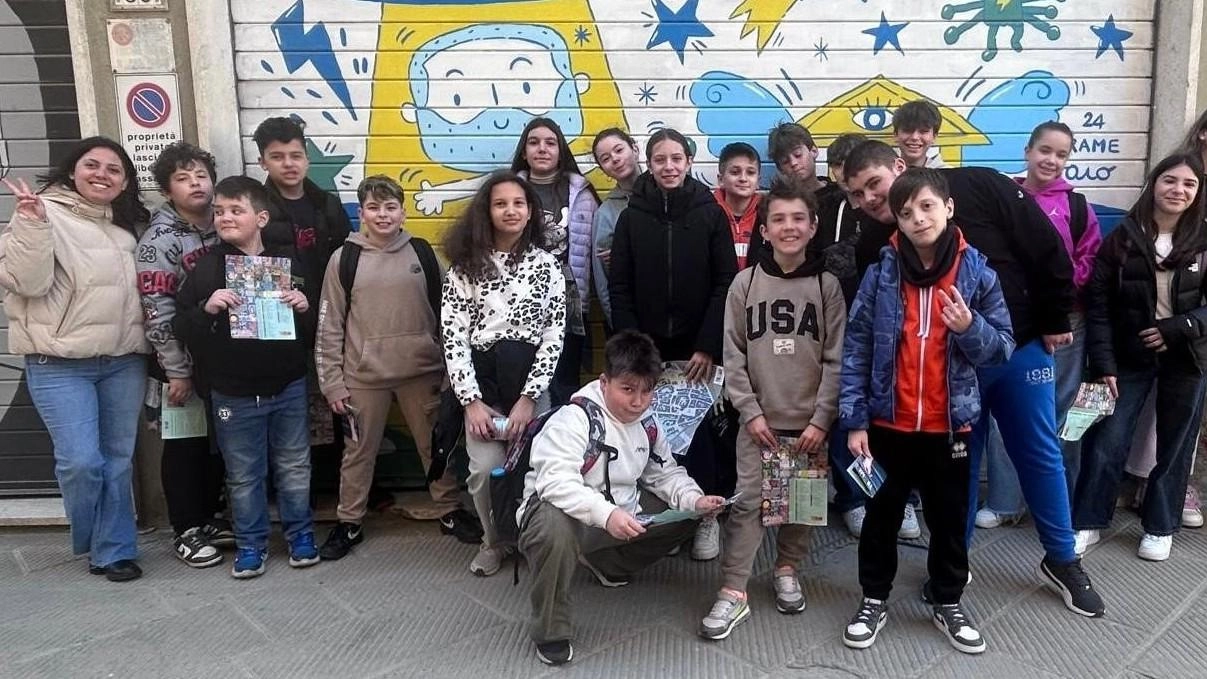 Gli studenti della classe 1 C della scuola media ’Alighieri’ protagonisti del progetto Gli studenti della classe 1 C della scuola media ’Alighieri’ protagonisti del progetto