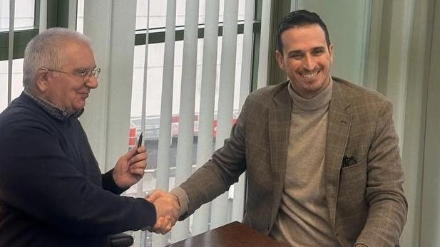 Da sinistra Giuseppe Sardu di Cna e Luigi Ghelardini di Castagneto Banca