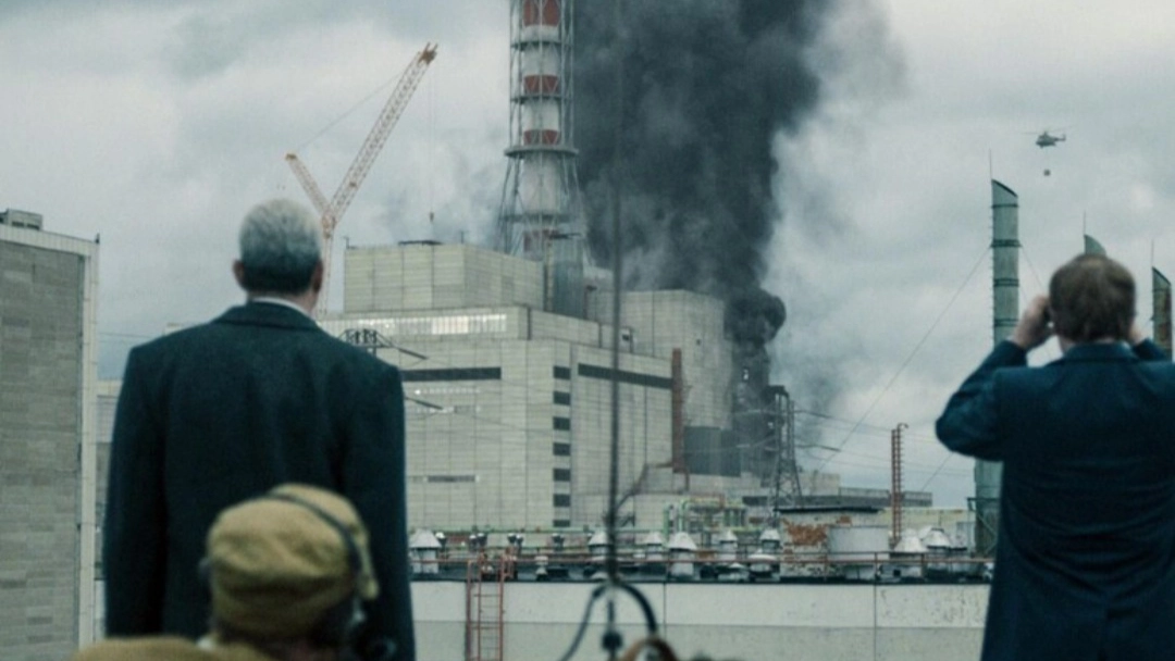 Una scena della serie sul disastro Chernobyl