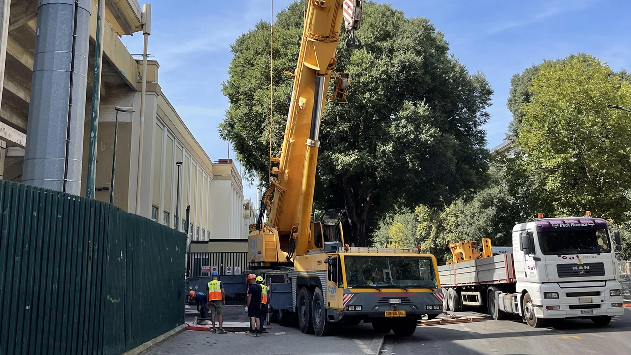 Lavori in corso allo stadio Artemio Franchi