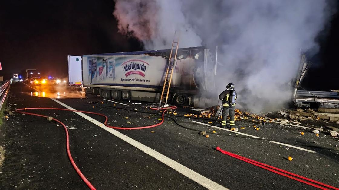 doppio incidente sull autostrada