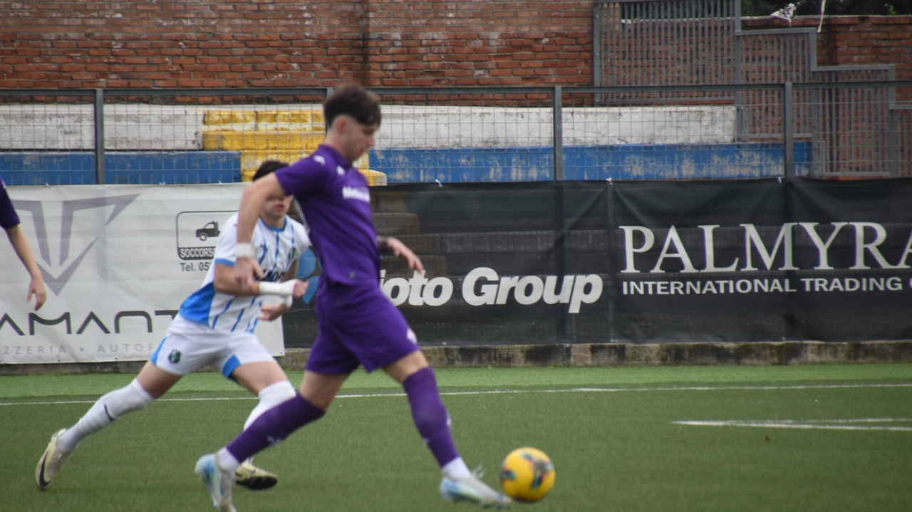 Un'azione di Fiorentina-Sassuolo (Umicini)
