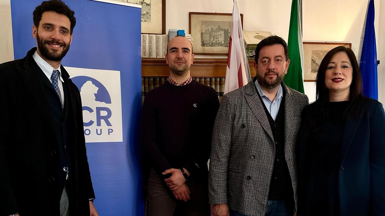 Tommaso Cocci, Matteo Mazzanti, Francesco Torselli e Chiara La Porta di FdI Tommaso Cocci, Matteo Mazzanti, Francesco Torselli e Chiara La Porta di FdI