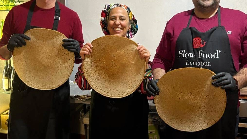 Il testarolo nelle sue declinazioni ha fatto bella mostra di sé nella sede livornese di Slow Food