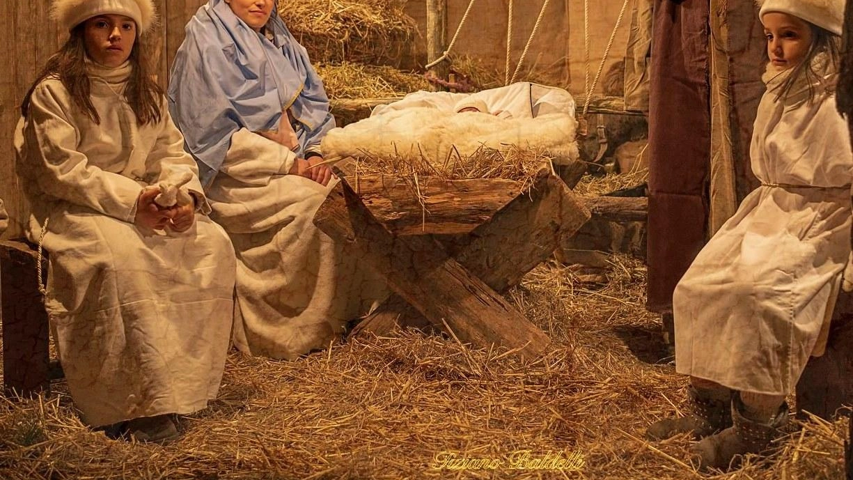 Uno dei quadri del presepe vivente di Celalba che ogni anno attira migliaia di visitatori Uno dei quadri del presepe vivente di Celalba che ogni anno attira migliaia di visitatori