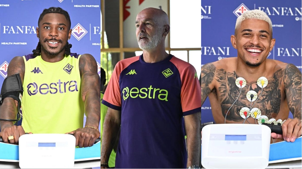 Alcune immagini del primo giorno di ritiro (Foto ACF Fiorentina)