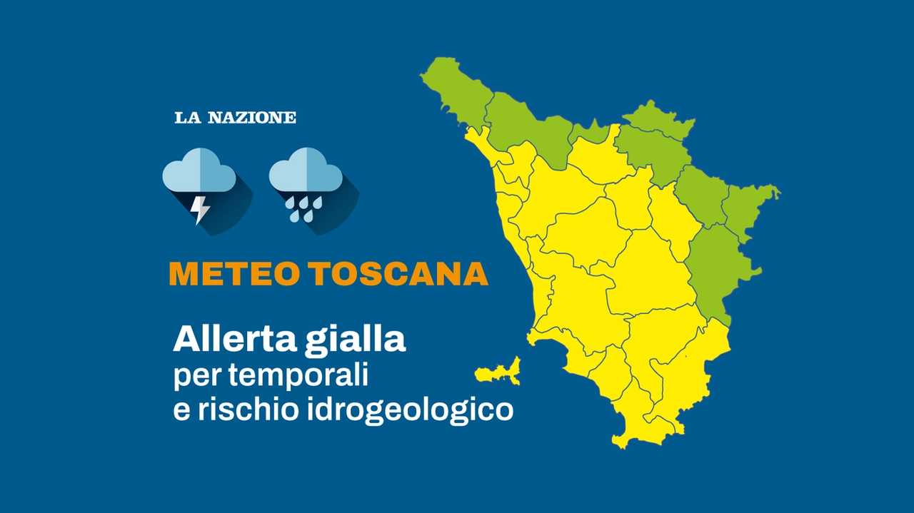 In Toscana è allerta gialla: cambio brusco del tempo. E mercoledì ulteriore peggioramento