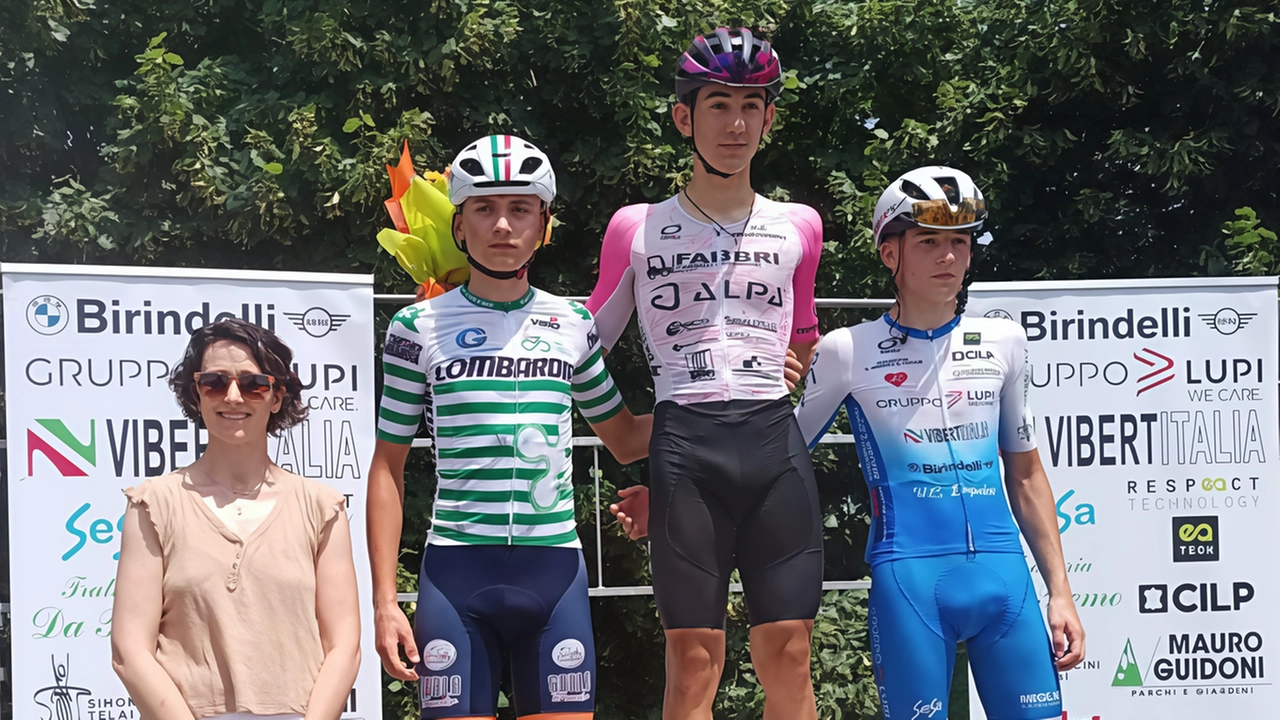 Il podio allievi di Avane: primo Agnini, secondo. Profazio e terzo. Fogli Il podio allievi di Avane: primo Agnini, secondo. Profazio e terzo. Fogli