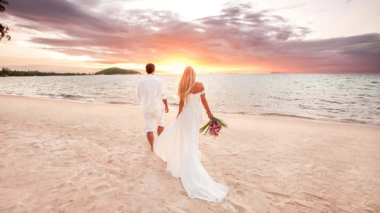 Matrimonio alle Maldive (Foto di reperotrio) Matrimonio alle Maldive (Foto di reperotrio)