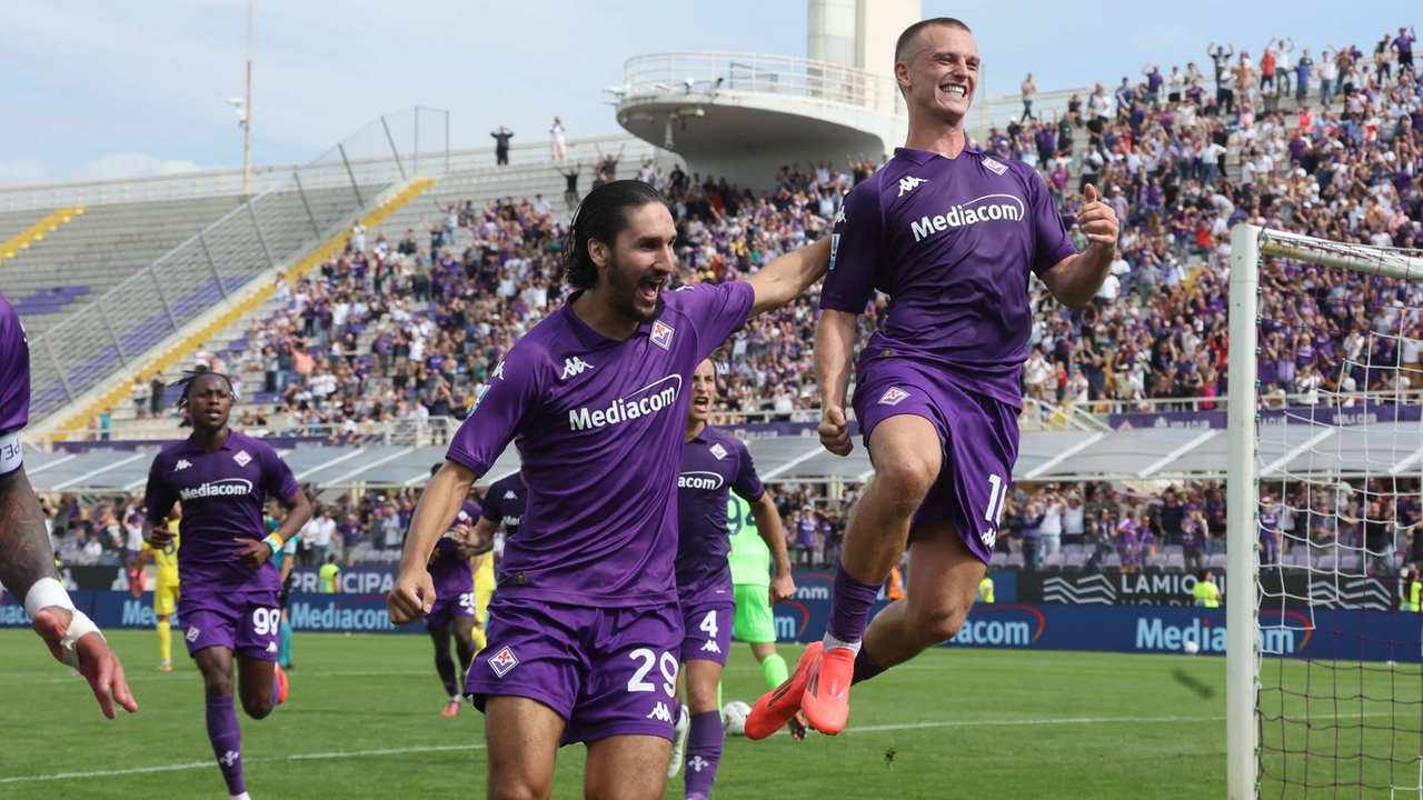 Gudmundsson regala la prima vittoria alla Fiorentina (Foto Germogli) Gudmundsson regala la prima vittoria alla Fiorentina (Foto Germogli)