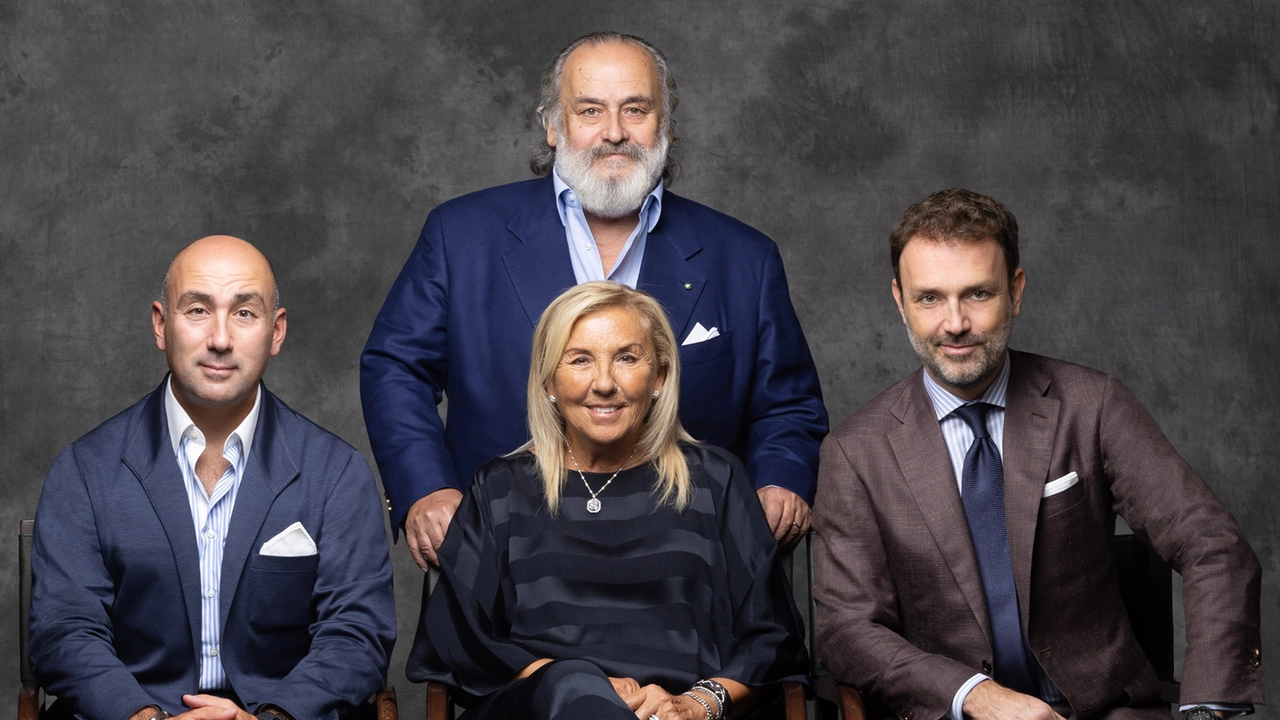 Nello scatto di famiglia, da sinistra, Filippo, Stefano, Claudia e Niccolò Ricci Nello scatto di famiglia, da sinistra, Filippo, Stefano, Claudia e Niccolò Ricci