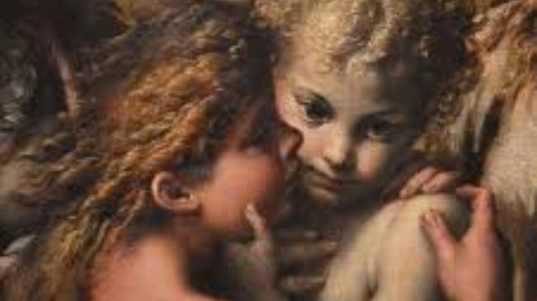 San Giovannino, particolare del quadro del Parmigianino San Giovannino, particolare del quadro del Parmigianino