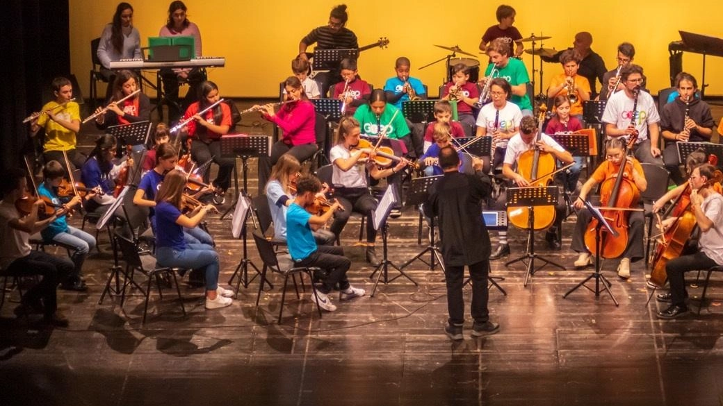 I giovani musicisti spezzini della Gosp durante un’esibizione I giovani musicisti spezzini della Gosp durante un’esibizione
