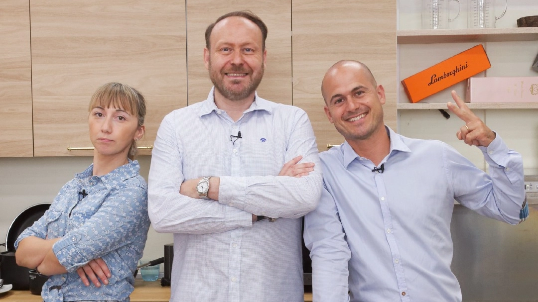 Simone Falcini con Silvia Daddi e Mattia Maracci Simone Falcini con Silvia Daddi e Mattia Maracci