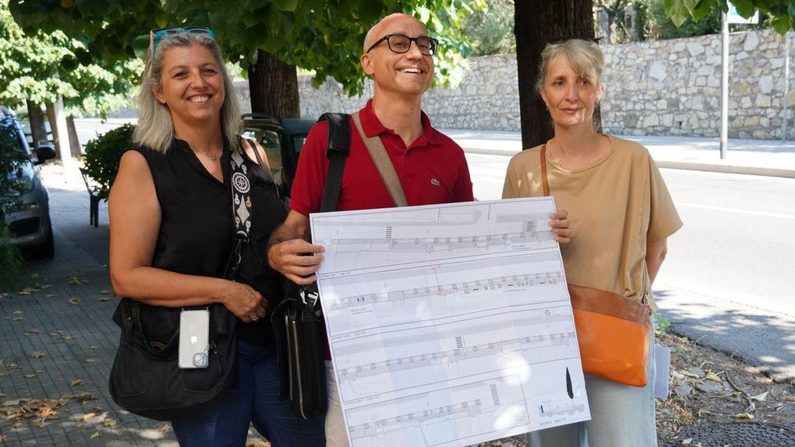 L’assessore Marco Sapia quando ha presentato il progetto di via Firenze L’assessore Marco Sapia quando ha presentato il progetto di via Firenze