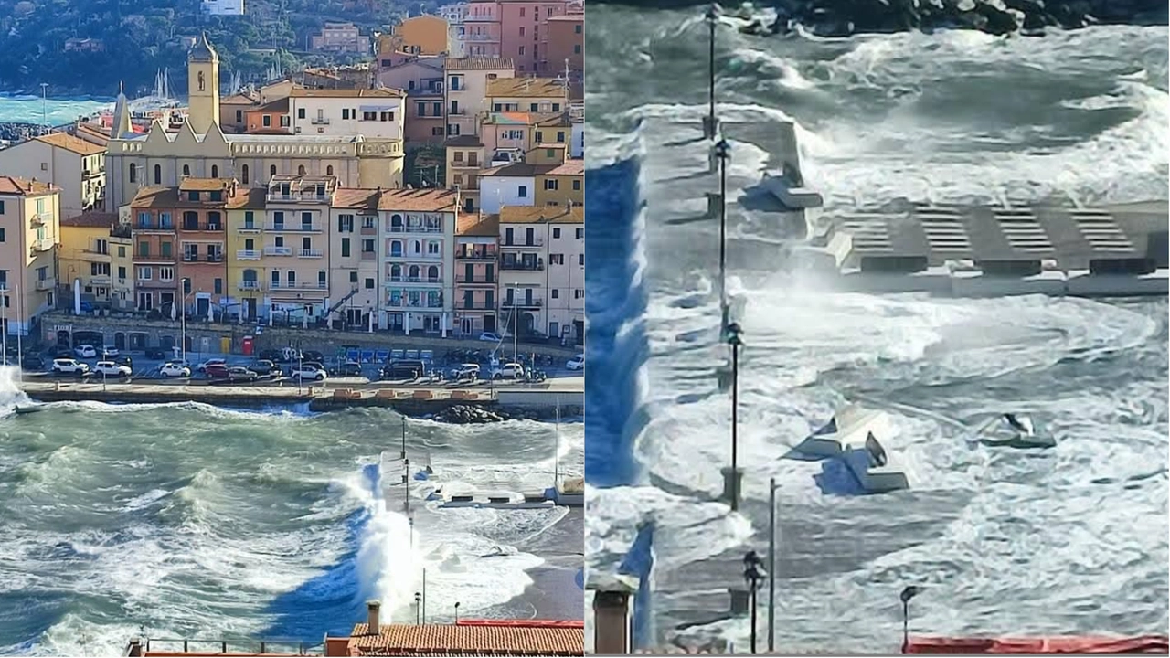 Forte vento a Porto Santo Stefano (Foto Facebook/MeteoArgentario)