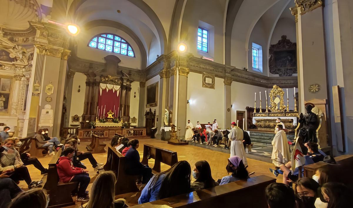 gubbio ritrova uno dei suoi simboli al via la rinascita di san pietro