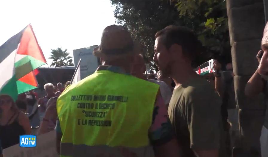 Il vicepremier Matteo Salvini alla Versiliana, contestazioni dei pro Palestina all’ingresso Il vicepremier Matteo Salvini alla Versiliana, contestazioni dei pro Palestina all’ingresso