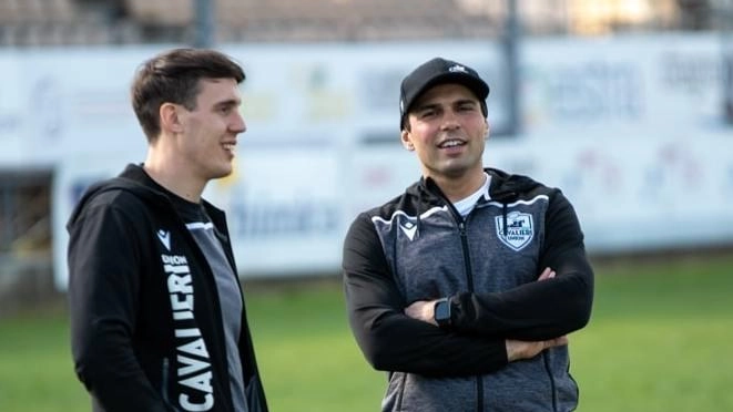 Alessandro Lunardi insieme al tecnico Alberto Chiesa