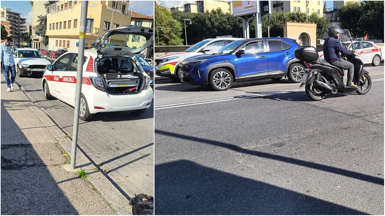 La polizia municipale intervenuta dopo il terribile incidente in via Baracca La polizia municipale intervenuta dopo il terribile incidente in via Baracca