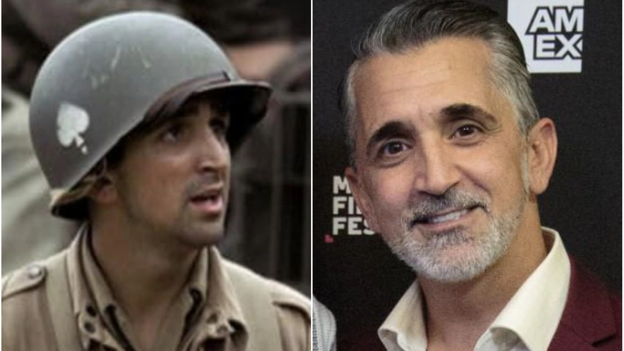 Frank Perconte (a sinistra) è uno dei personaggi culto della acclamata serie sulla Seconda Guerra Mondiale Band of Brothers: è interpretato da James Madio (a destra), che sarà presente sul passo del Giogo Frank Perconte (a sinistra) è uno dei personaggi culto della acclamata serie sulla Seconda Guerra Mondiale Band of Brothers: è interpretato da James Madio (a destra), che sarà presente sul passo del Giogo
